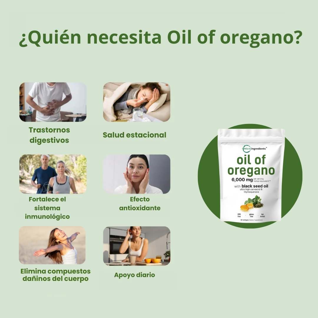 Aceite de orégano medicinal