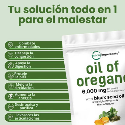 Aceite de orégano medicinal