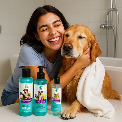Vitflow shampoo + acondicionador+ loción en spray