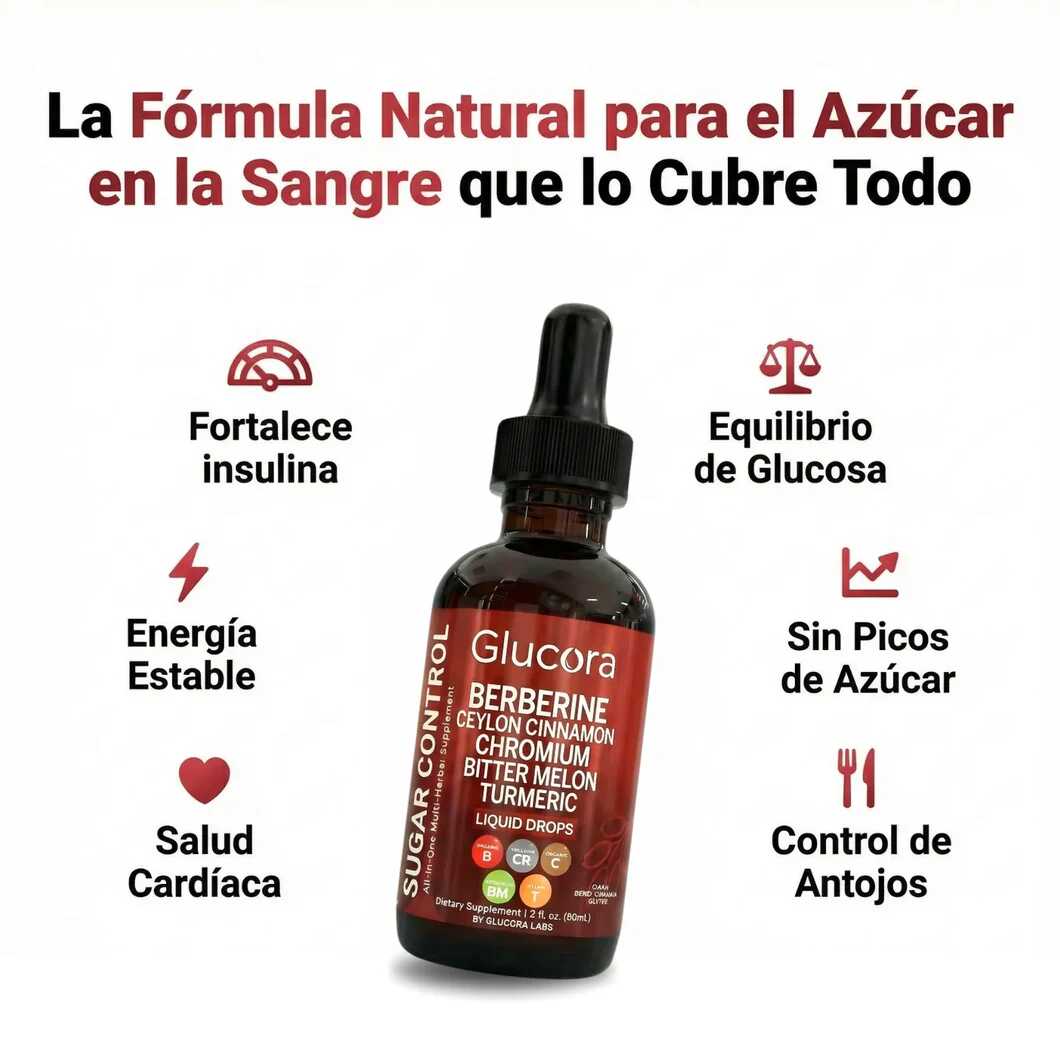 Glucora™ Apoyo Natural para el Azúcar en sangre, Energía y Antojos