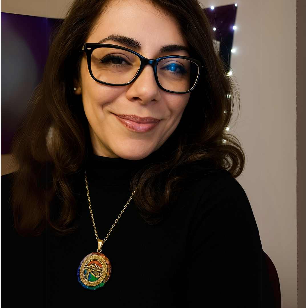 Collar de equilibrio de chakras ojo de Horus